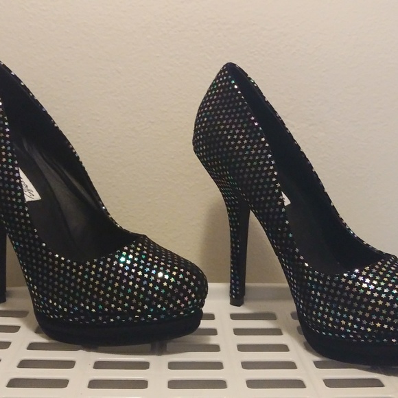 Naughty Monkey Sparkly Platform Pumps - Picture 8 of 8